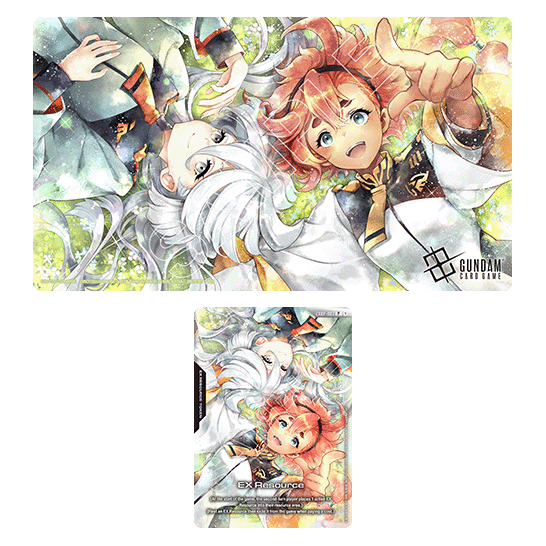 Official Playmat & Card Set Suletta & Miorine [EVX02] | BANDAI