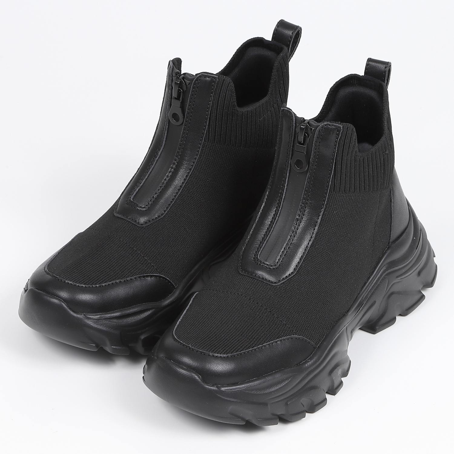 KISCO（キスコ）ニットファスナーショートブーツ ゼブラ｜BARCLAY