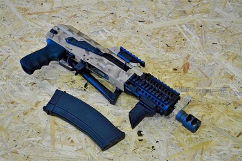 BCSWオリジナルカスタム GHK AKS74U ガスブローバック マルチカム KG