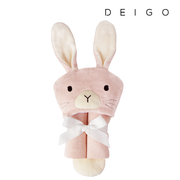 DEIGO ディーゴ (バニー) フード付きバスタオル 送料無料｜出産祝いの