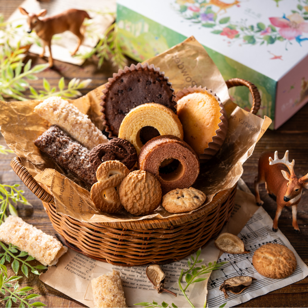 森の庭 森の焼き菓子 フラワーリース 7個入 MRE-01A｜ギフト、贈り物