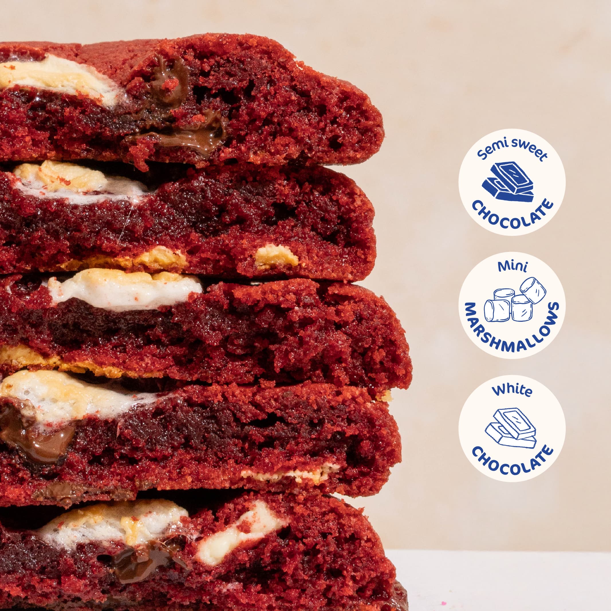 Red Velvet Cookie | Bell's Cookies™ Rich & Chocolaty Treat