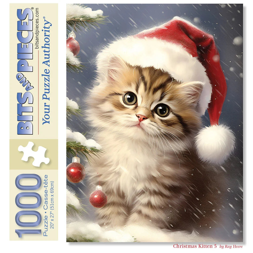 Christmas Kitten Jigsaw Puzzle| Bits and Pieces