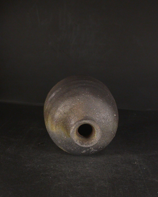 備前焼 登窯 備前市無形文化財 柴岡 紘一 共箱付き窯変徳利6 備前焼卸