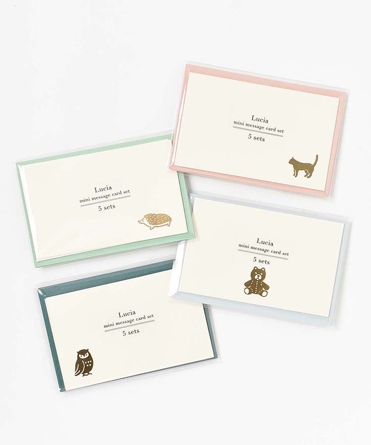 LUCIAミニメッセージカードセット カード プレゼント 文房具
