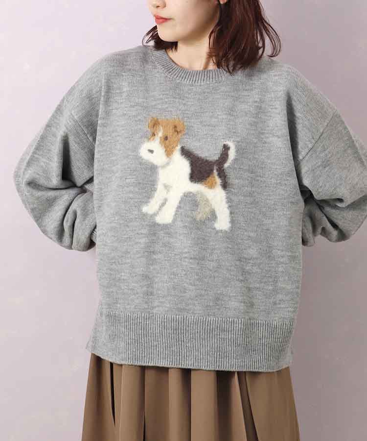 le petale Fluffy terrierニットプルオーバー | Bleu Bleuet（ブルー