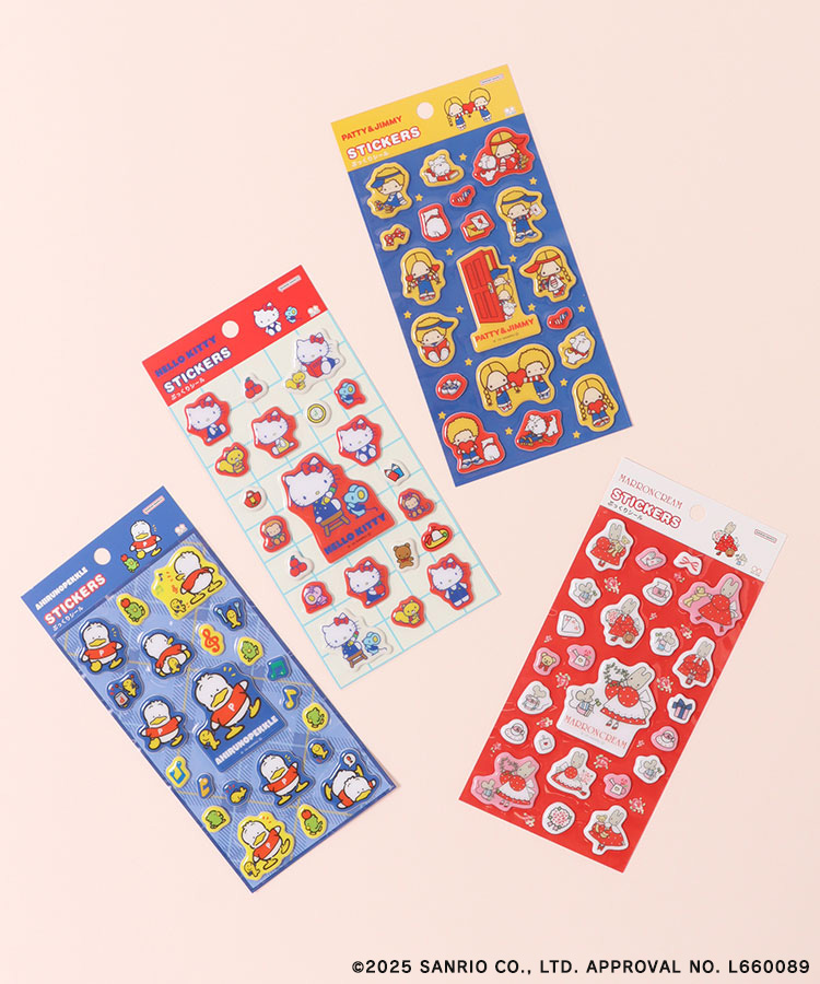 レトロサンリオキャラクターズぷっくりシール ステッカー シール