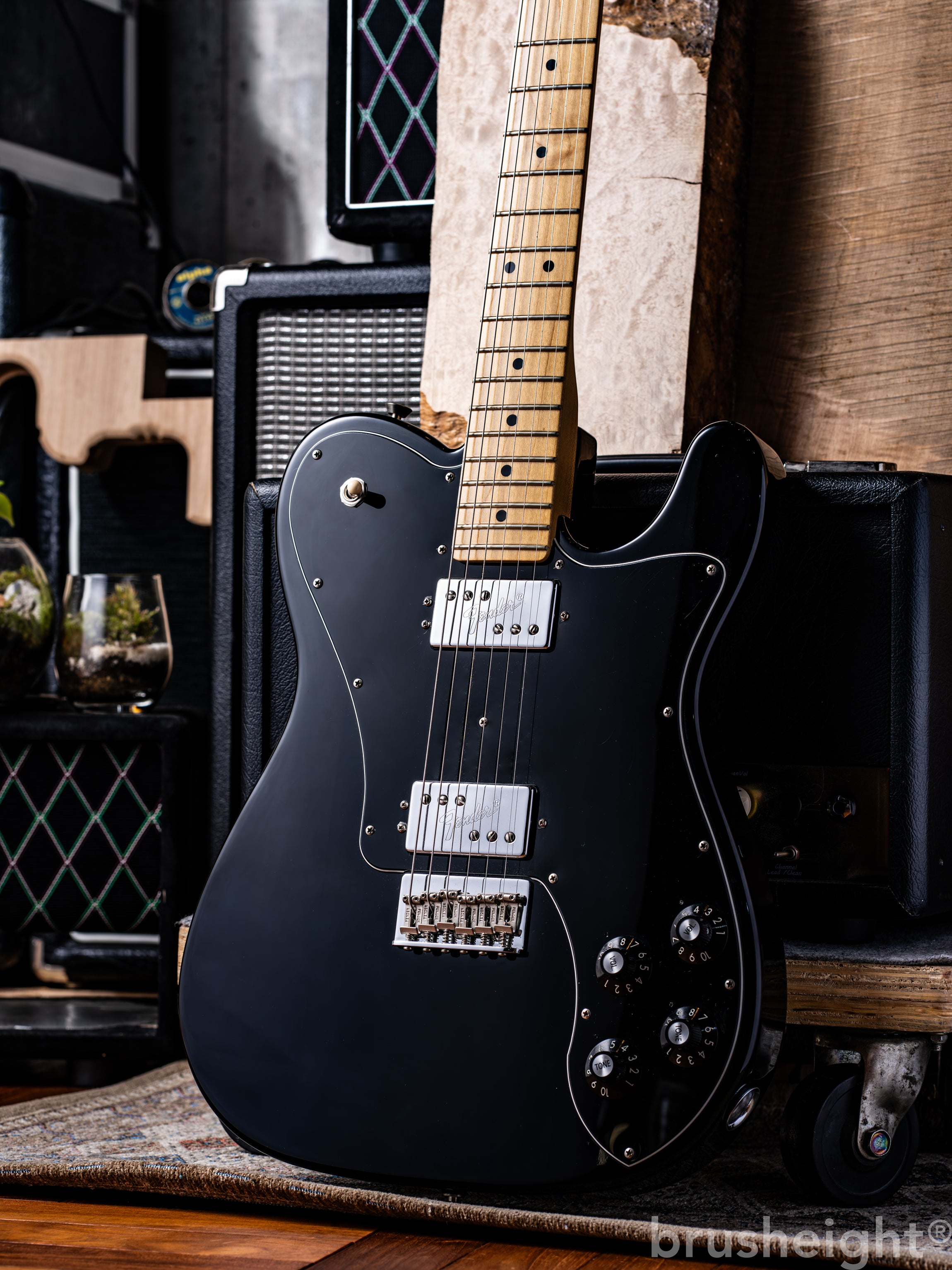 Fender USA American Professional Telecaster Deluxe SHAW MN BLK