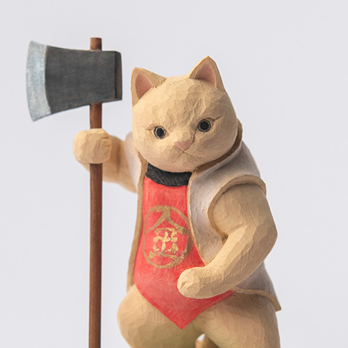 仏像】木彫りの金太郎猫 仏屋さかい作 | 開運・縁起物 | | 仏像ワールド