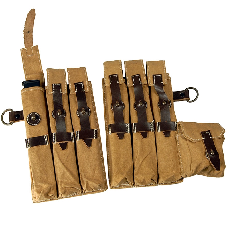 By The Sword, Inc. - German MP 38/40 Afrika Korps Canvas Pouches