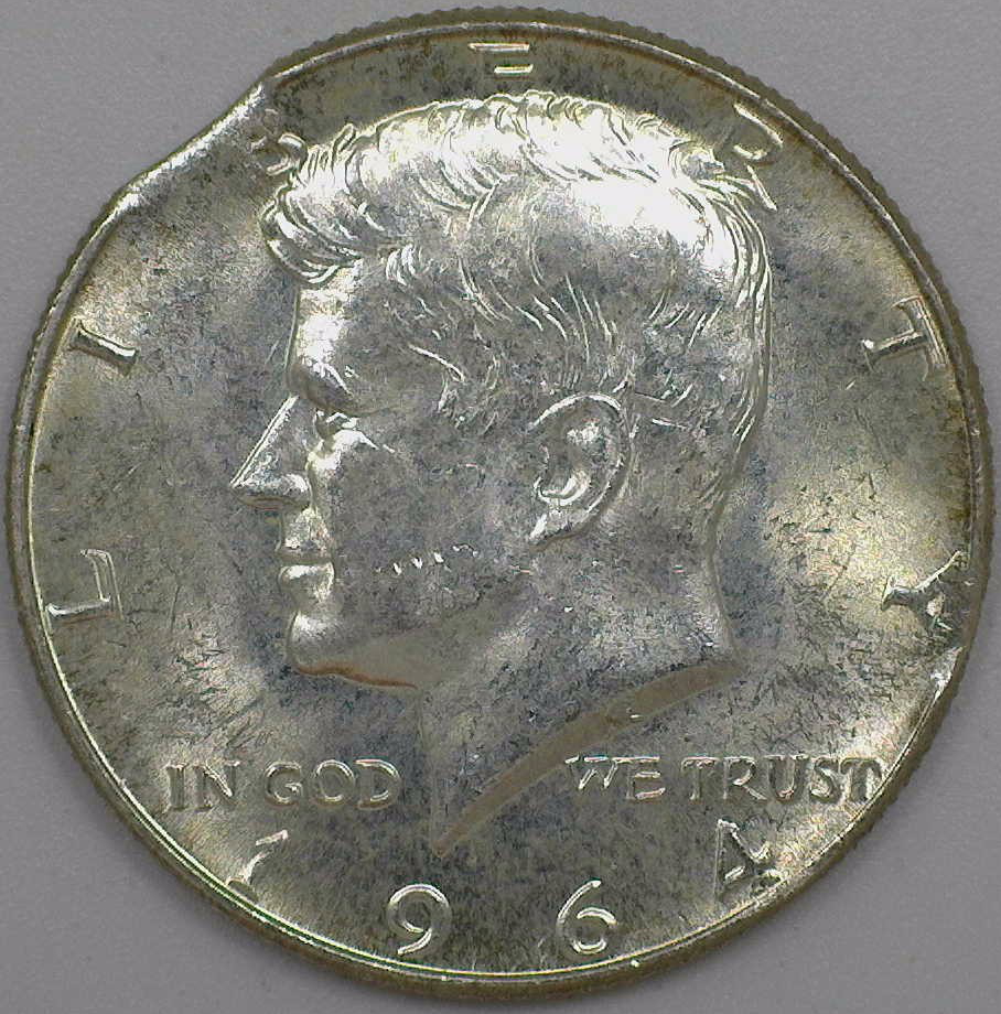1964 Kennedy Half Dollar Double Clip Error Uncirculated – Good Ole