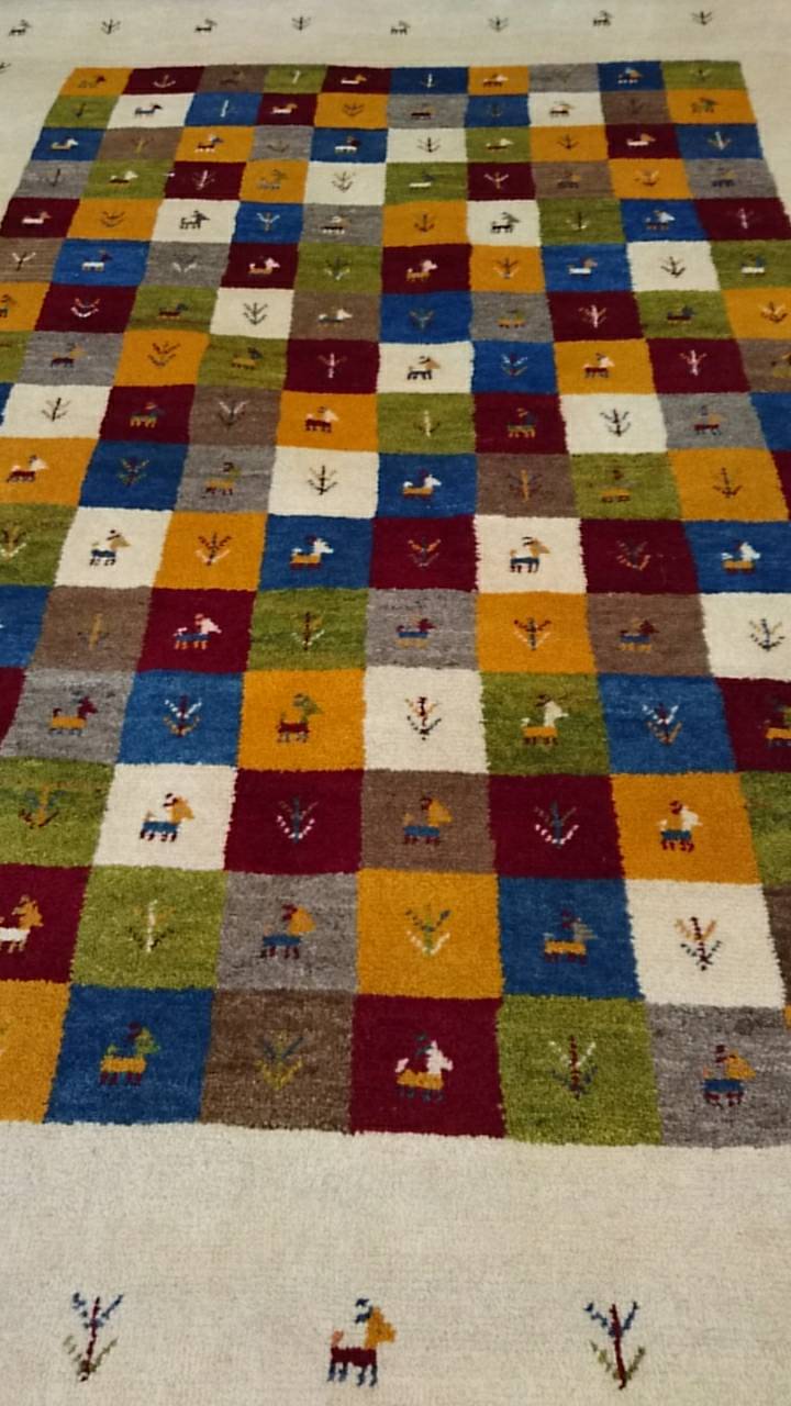 GA8044 ギャベ 手織り ペルシャ絨毯 162×210 | じゅうたん売場