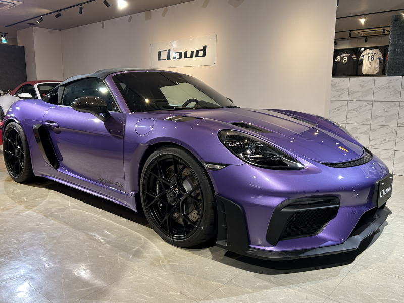 ポルシェ 718スパイダー RS PDK 1オーナー PTSボディカラー