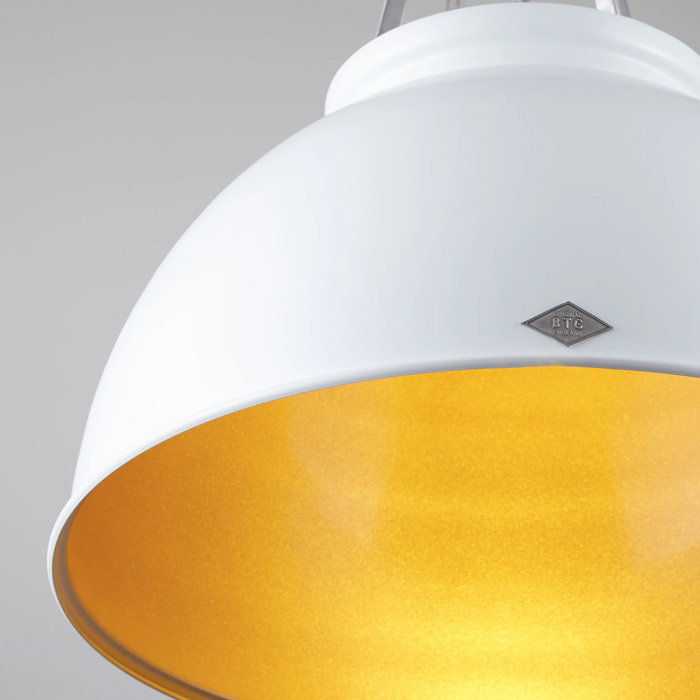 Titan Size-1 ペンダントライト・ホワイト/ゴールド | Original BTC