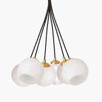 MARCO-6 6灯 ペンダントライト｜乳白ガラス｜照明のライティング