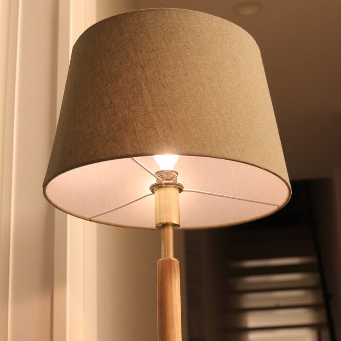 フロアスタンド 布・大理石 ホテルライク・60W | 各2色｜照明の