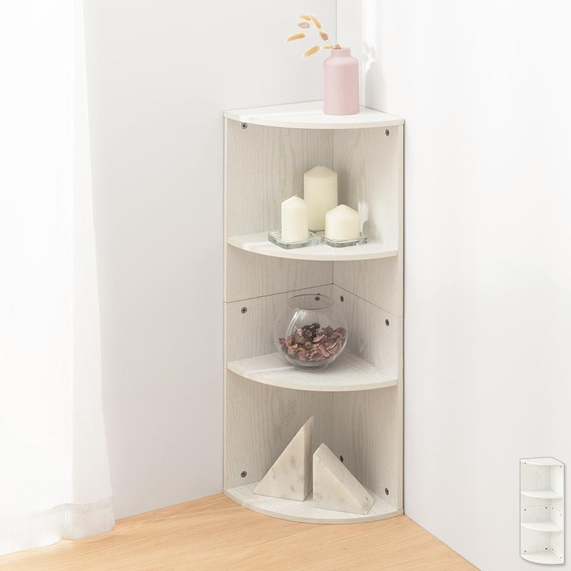 カラーボックス 3段 コーナータイプ 本棚 ラック おしゃれ ぼん家具