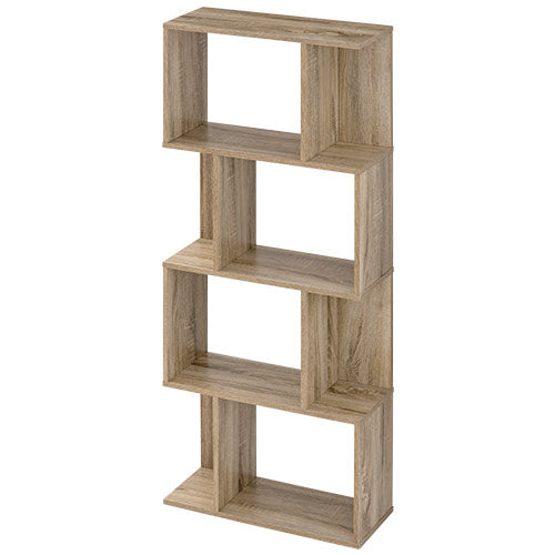 ディスプレイシェルフ 4段 本棚 ラック オープンラック おしゃれ ぼん