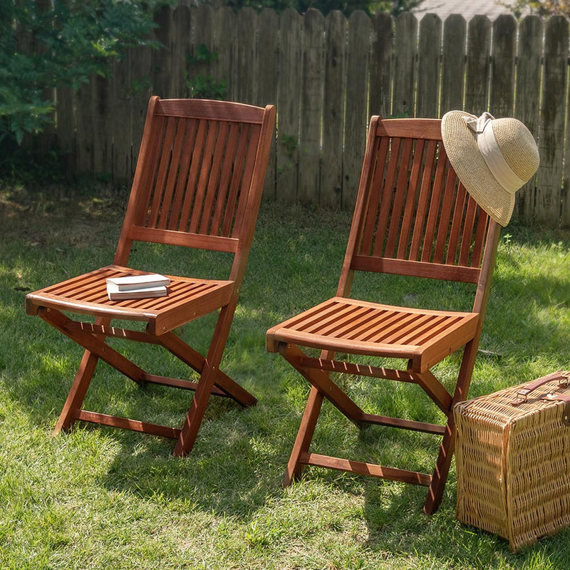 天然木ガーデン チェア 2脚セット ガーデンファニチャー ガーデン