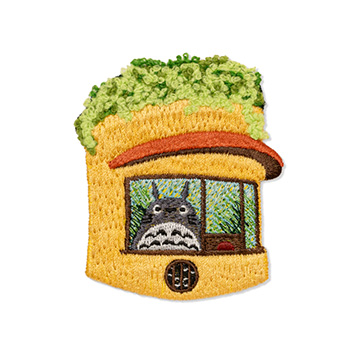 ジブリ美術館オリジナル 刺繍ブローチ 「トトロにせ受付」｜三鷹の森
