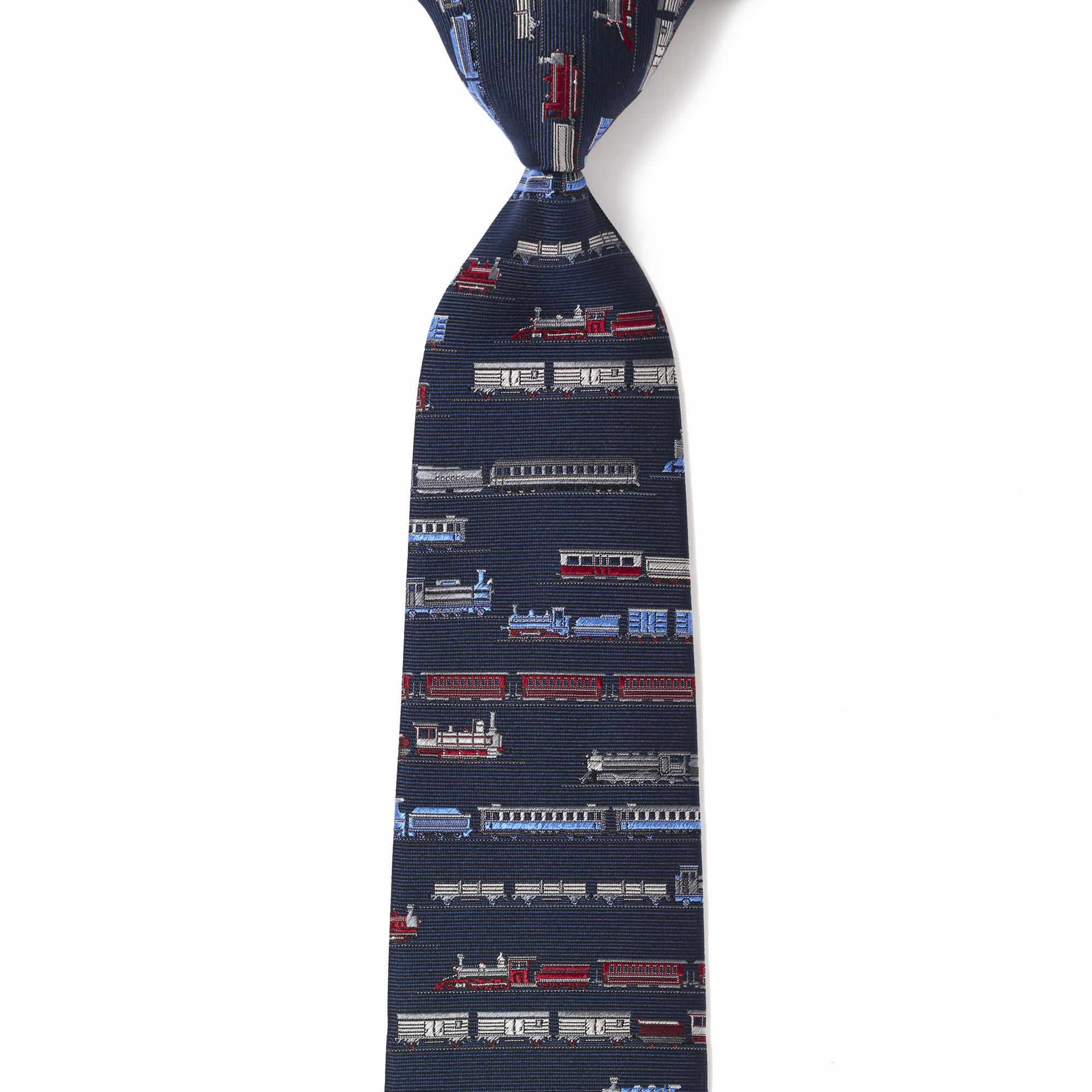 機関車レトロ(ネイビー): ネクタイ | 銀座田屋