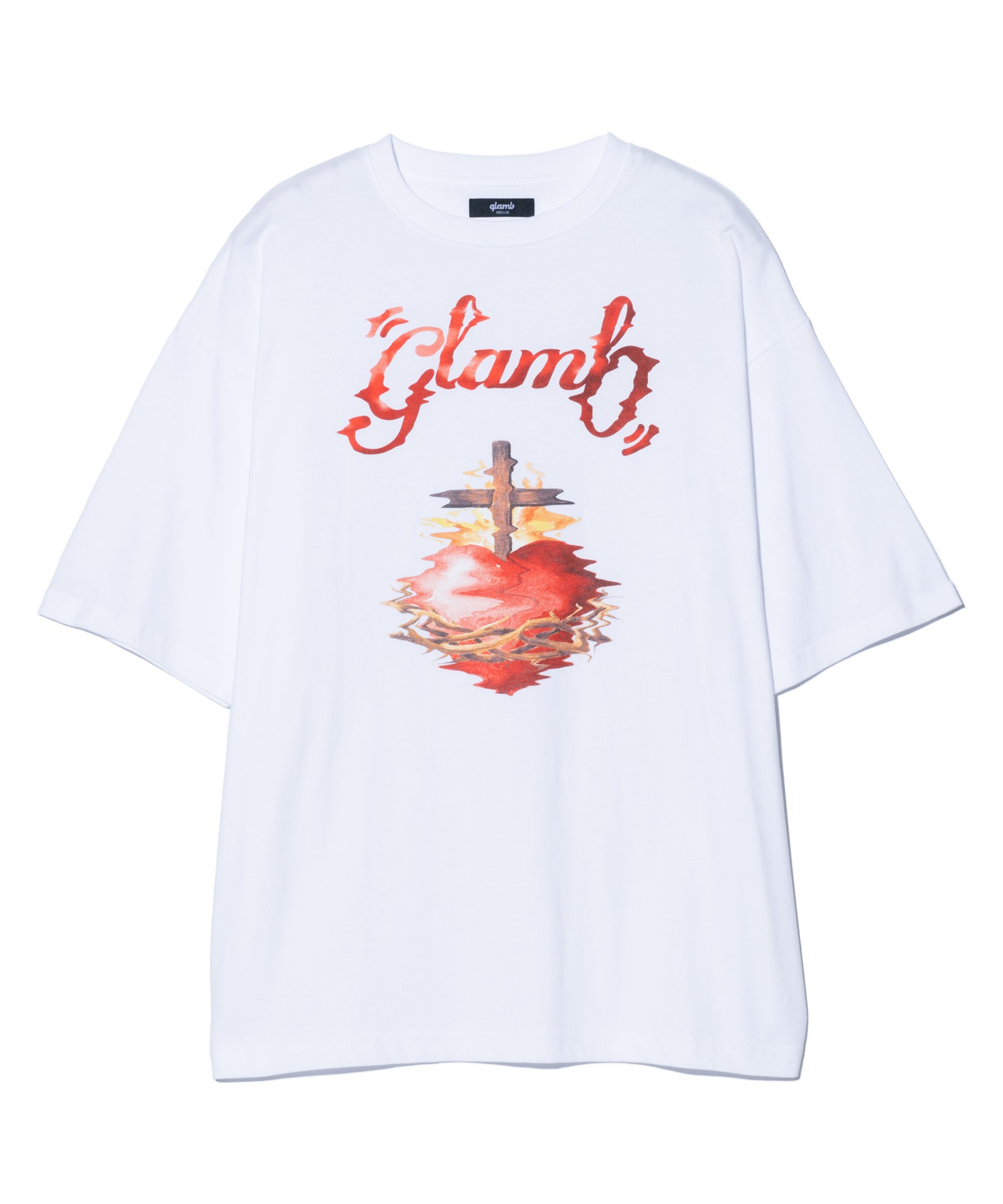 GB0325/CS07 : Crunch Cross Heart T-shirt / クランチクロスハートT