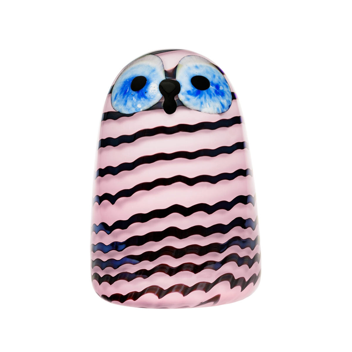 iittala Toikka Salmon Pink / Blue Owlet – GlassBirds.com