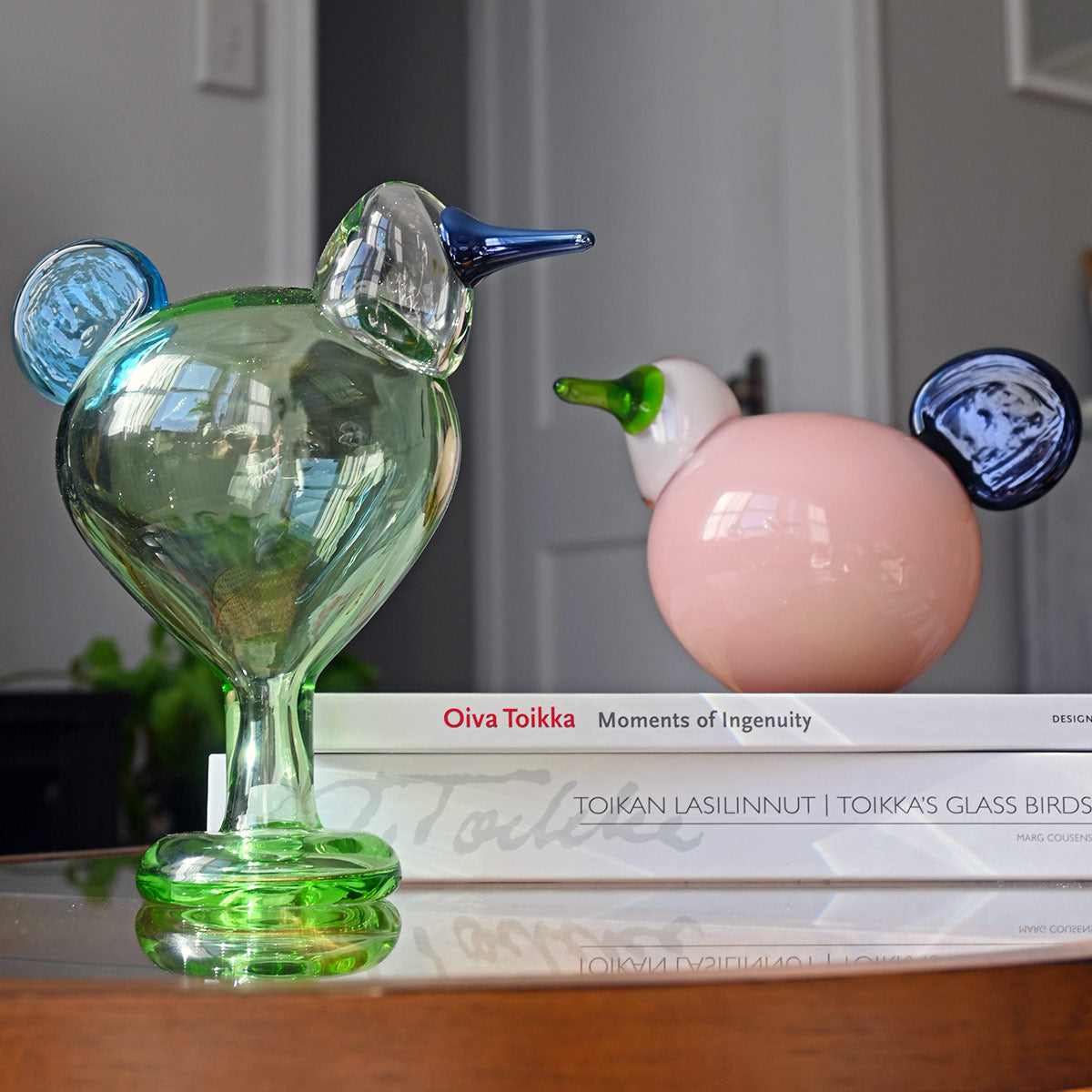 iittala Toikka Salmon Pink / Green Sorja – GlassBirds.com