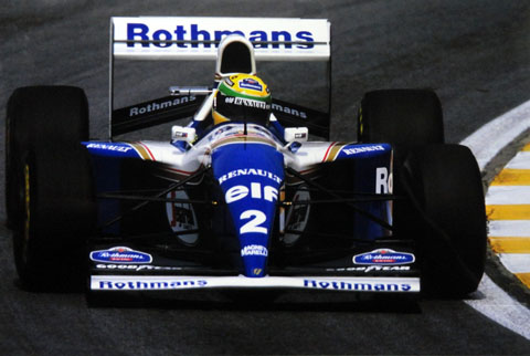 1994 A．セナ ウイリアムズ・ルノー FW16 フォト ブラジルGP F1の