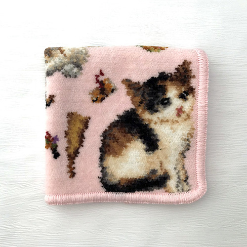 総柄三毛猫 ハンカチ CZGDCSHP-PK | ソノタゲンセン | GREEN DOG & CAT