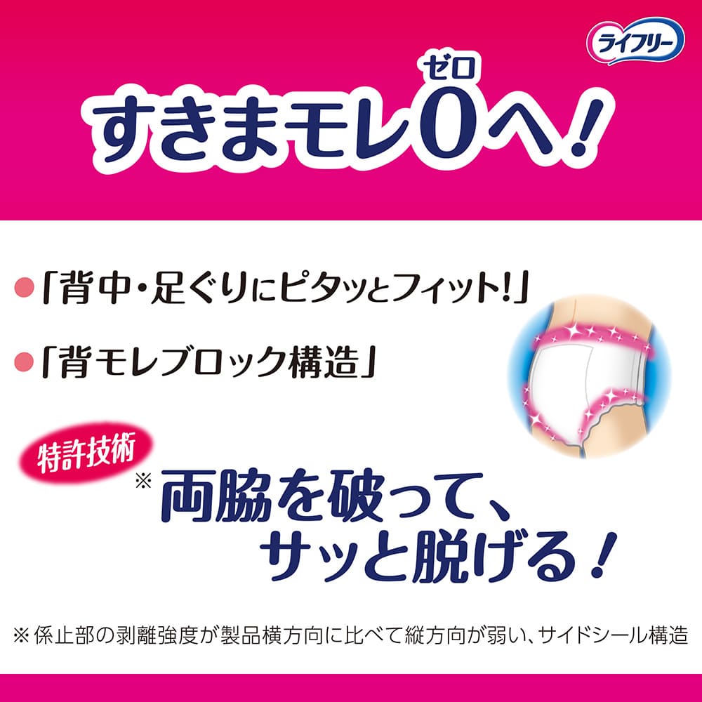 ライフリー 長時間あんしんうす型パンツ S32枚×2｜ユニ・チャーム