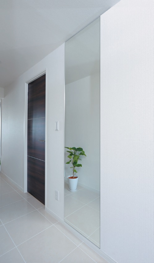 ノンフレーム・オーダーミラー - オーダーメイド ガラス・ドアの専門店