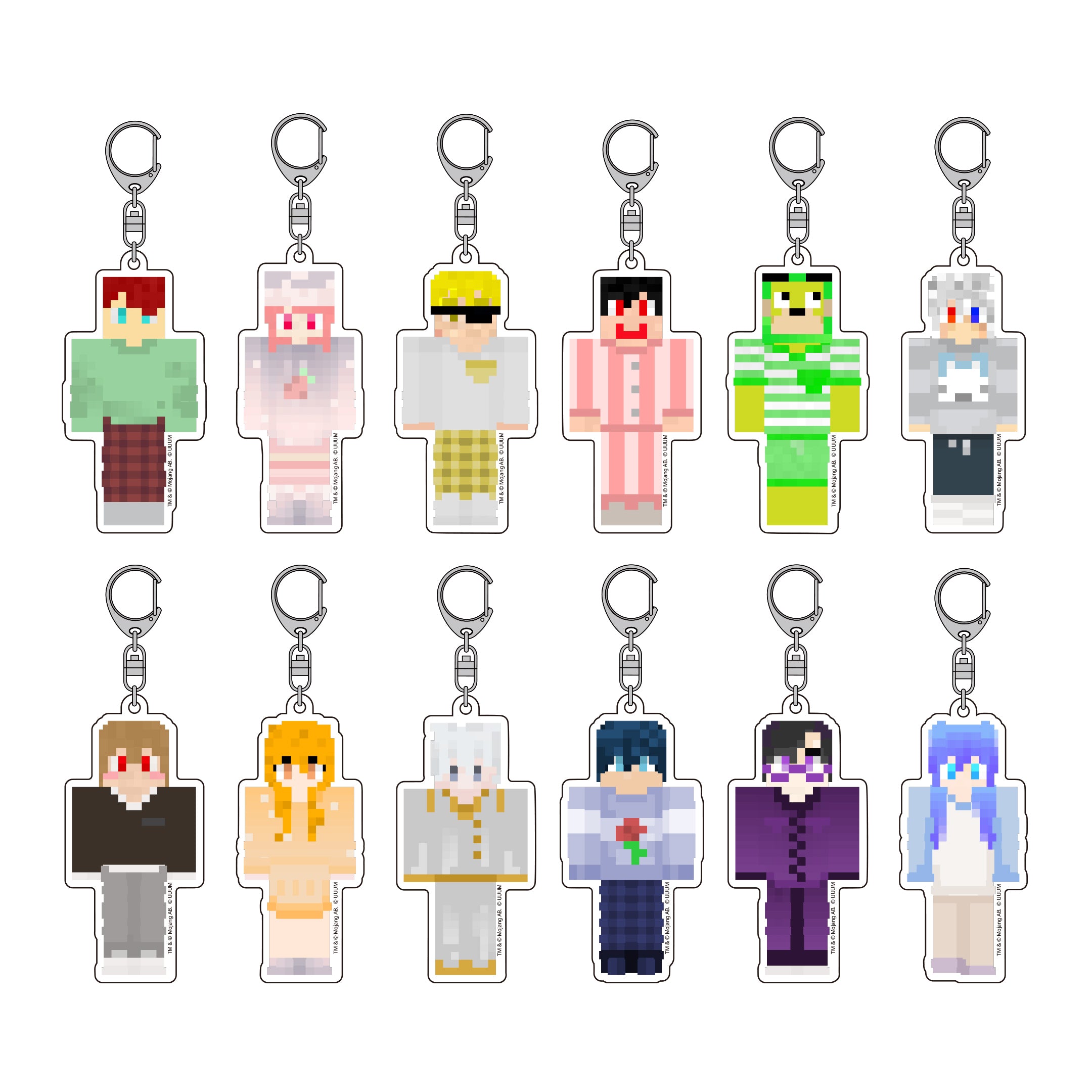 カラフルピーチ】マインクラフトトレーディングアクリルキーホルダー – .1