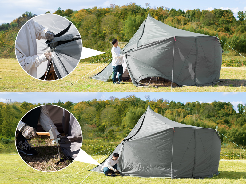 ヤドカリウォール （カーキグレー） TF6-047-GY - DOD（ディーオー