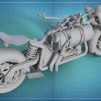 Steampunk Motorbike | Daz 3D