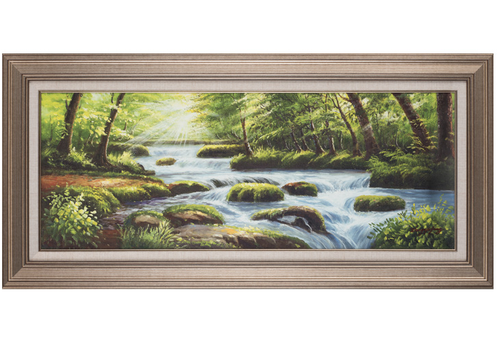 奥入瀬渓流 肉筆油彩画 - 三宝堂オンラインショップ