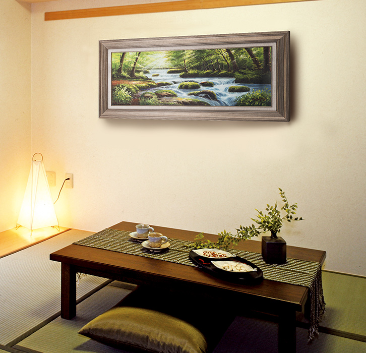 奥入瀬渓流 肉筆油彩画 - 三宝堂オンラインショップ