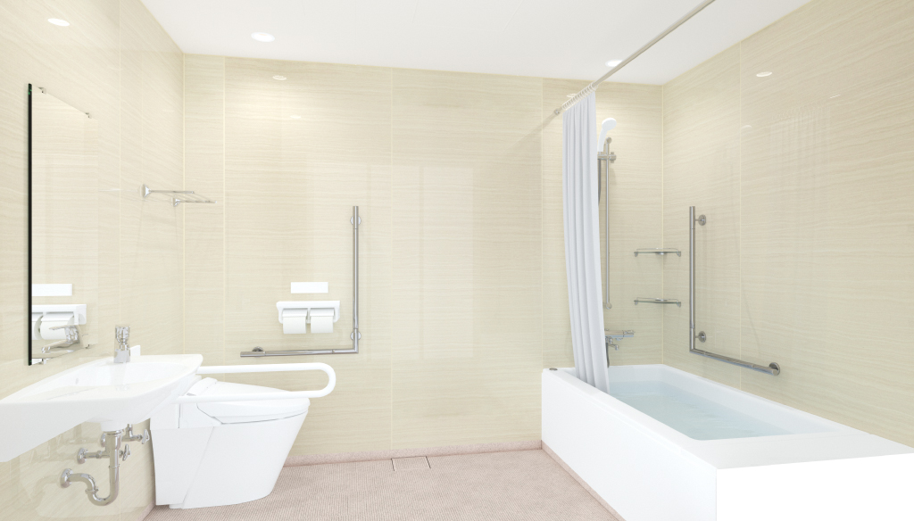 ハンディキャップルーム向け浴室① 1628サイズ｜プラン｜介護ゆとりっ