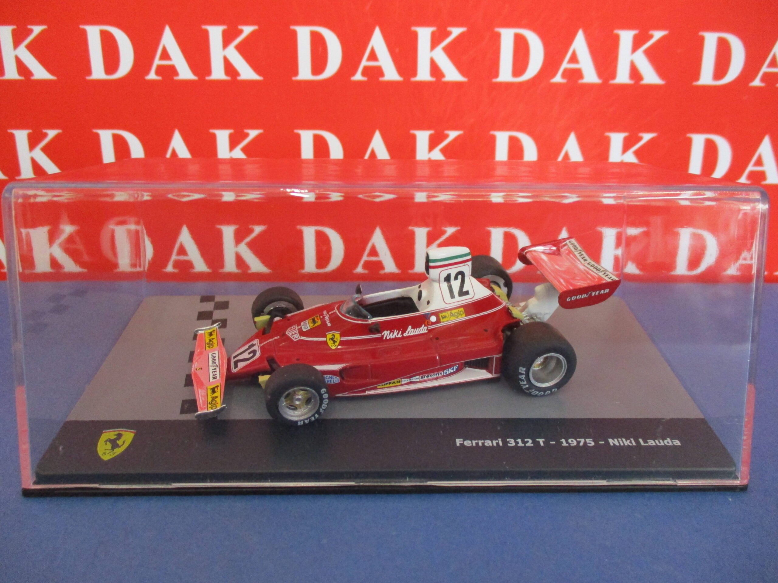 Die cast 1/43 Modellino Auto F1 Ferrari 312 T 1975 N. Lauda - Dak