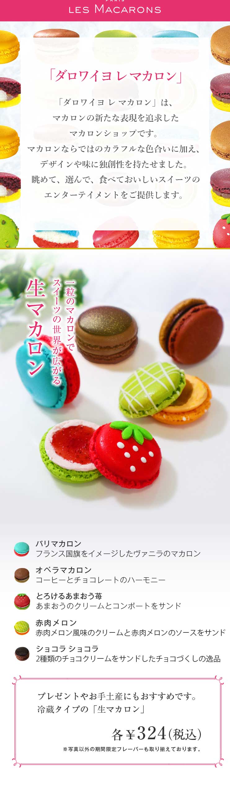 ダロワイヨ レ マカロン | dalloyau