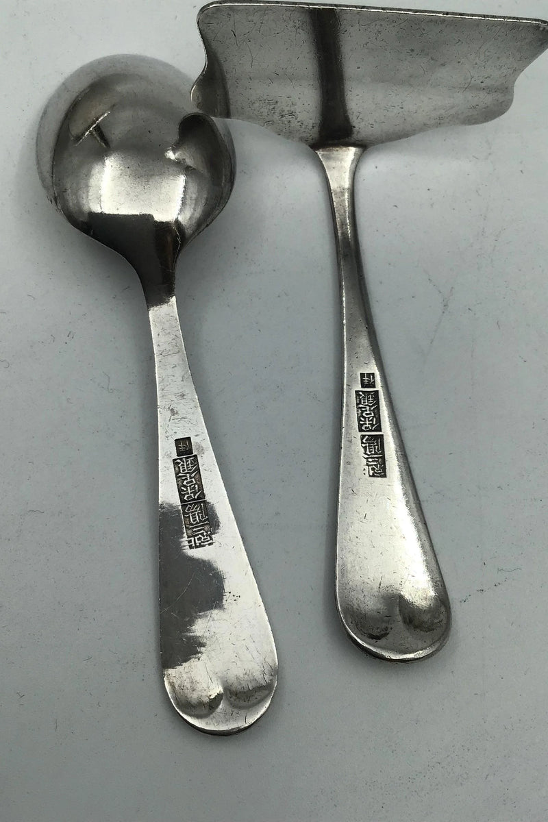 中国銀子洋式カトラリー（スプーン、プッシャー）