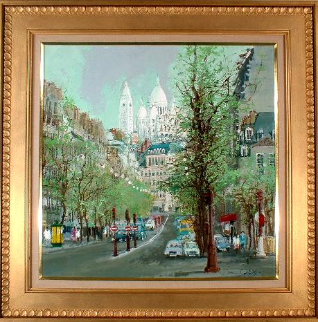 小田切訓 サクレクールへの道（油彩12号）