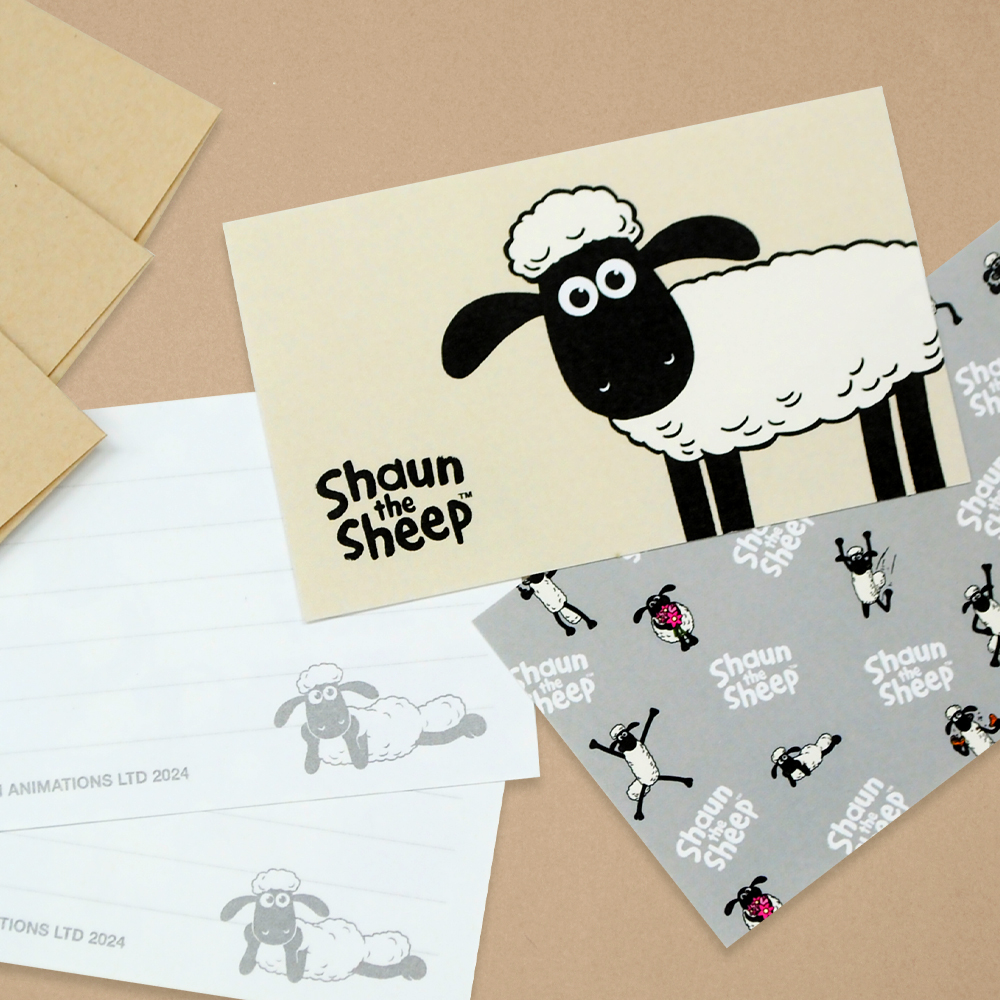 ミニカードセット-ひつじのショーン｜名入れ通販のディアカーズ