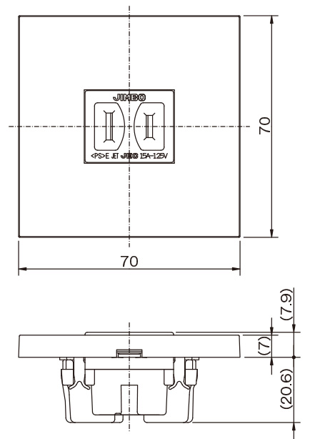 JIMBO】NKシリーズ ○HTL扉付きコンセントセット （色/SB）※受注品 HTL