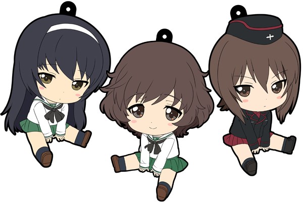 ガールズ&パンツァー」のぺたん娘ラバーストラップ第1弾を発表 | 株式