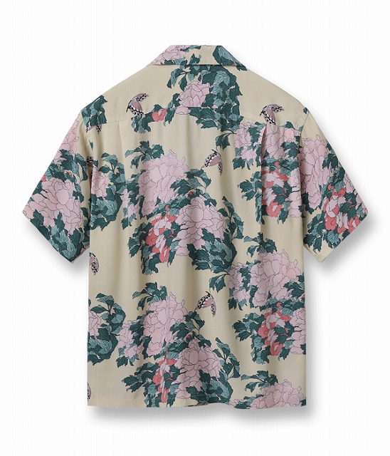 SUN SURF[サンサーフ]×葛飾北斎 アロハシャツ SS39132 牡丹に胡蝶