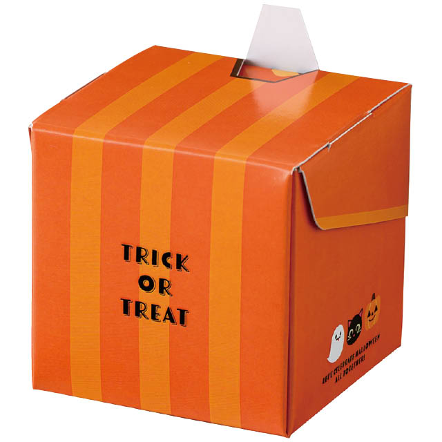 ハロウィンキューブボックス-1／かぼちゃ(W75×D75×H92(75)): ギフト