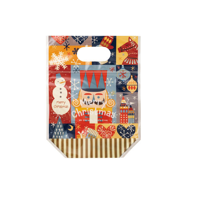 クリスマス北欧ジップ付バッグ-XS(W170(100)×D70×H220): ラッピング袋