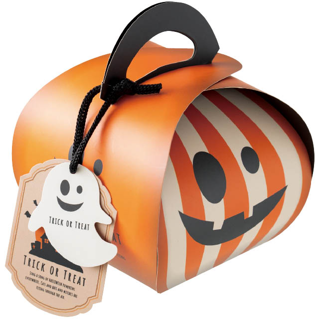 パンプキンハロウィンギフトボックスバッグ型-S(W105×D105×H125