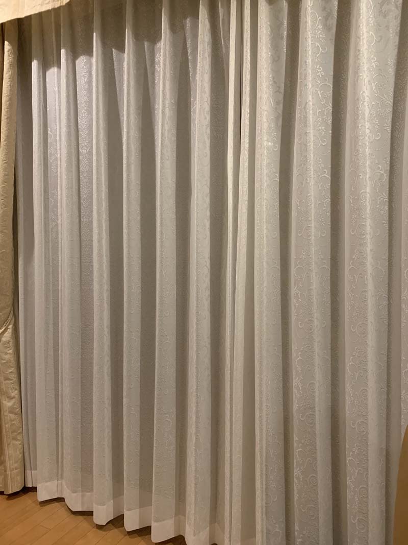 サイズ：幅151～200cm×丈201～250cm：1枚 デザインレースカーテン